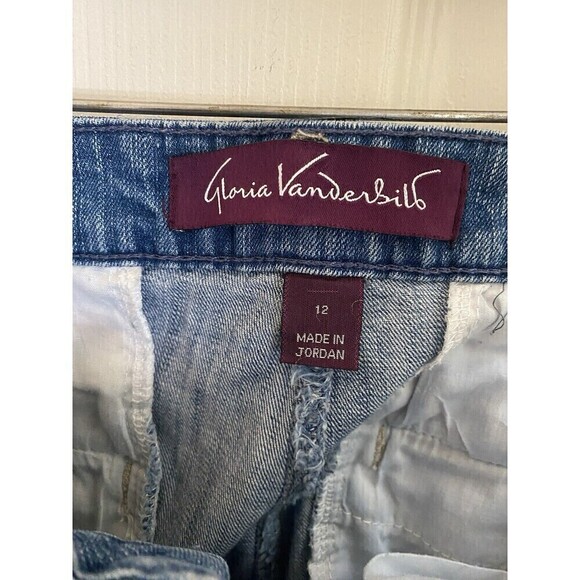 Gloria Vanderbilt Wide Leg Light Wash Jeans Sz.12 - Picture 3 of 4